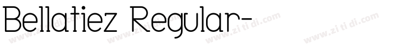 Bellatiez Regular字体转换